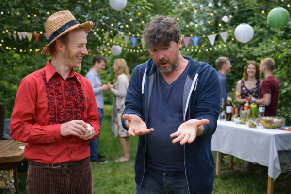 Zaubershow im Garten